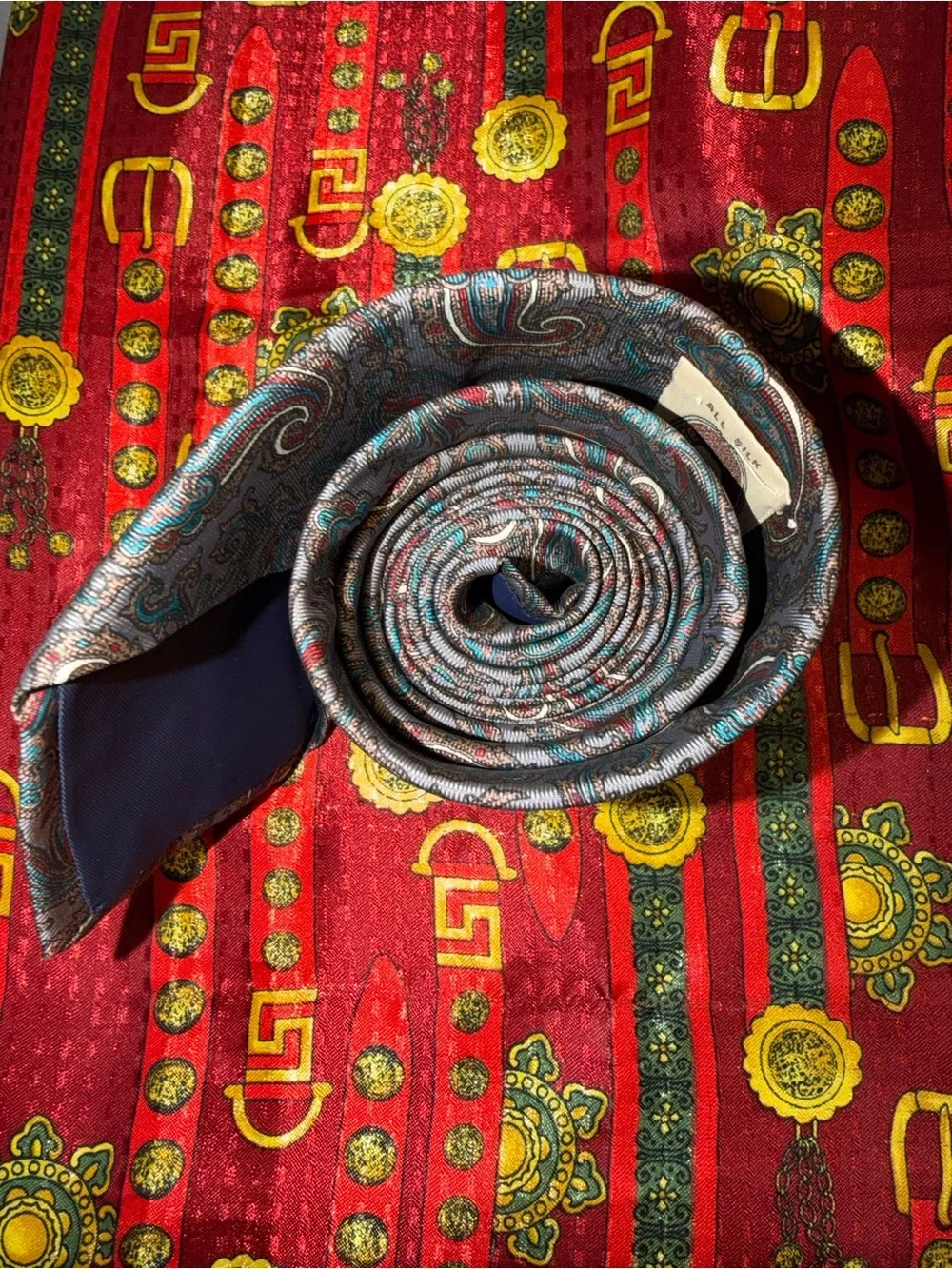 Vintage Bert Pulitzer Paisley All Silk Tie